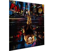 Magic Canvas Art Impression sur toile de qualité supérieure Motif lion Pop Art - B8391 - Matériau : toile - Dimensions : 80 x 40 cm