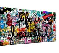 Magic Canvas Art Life is Beautiful Pop Art Impression sur toile 1 pièce Impression sur toile 120 x 60 cm