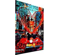 Magic Canvas Art Mickey & Minnie Auto Pop Art Impression sur toile 1 pièce de haute qualité B8255 Matière : Poster non encadré Taille 60 x 40 cm