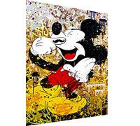 Magic Canvas Art Mickey Mouse Smile Pop Art Impression sur toile 1 pièce Impression d'art de haute qualité Peintures murales - B8331, Matériau : toile, Dimensions : 180 x 100 cm