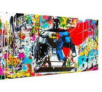 Magic Canvas Art Pop Art Batman Hero Held Impression sur toile 1 pièce Impression murale de qualité supérieure - B8172 75 x 50 cm
