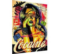 Magic Canvas Art Pop Art Toile murale pour femme Lifestyle 1 pièce Impression d'art de qualité supérieure - B8164 - Dimensions : 40 x 30 cm