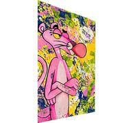 Magic Canvas Art Rosarote B8491 Impression sur toile Motif panthère pop art 120 x 80 cm