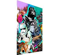 Magic Canvas Art Star Wars Dark Vador Pop Art Impression sur toile 1 pièce Impression sur toile de qualité supérieure B8469 Dimensions : 80 x 80 cm