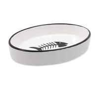 MAGIC CAT bol ovale en céramique avec poisson 16 cm 1 pc