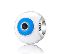Magic Charms 925 Sterling Silver Charm perle Für Frauen Mit Evil Eyes Frauen Lucky Fatima Hand Beads Charms, B-Evil Eye