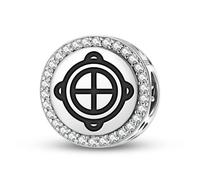 Magic Charms Argent sterling 925 Adinkra Ohene Kra Konmunde Bijoux Fit Bracelet Charme Ethnique Culturelle Symboles Cadeaux pour Femmes