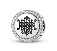 Magic Charms Argent sterling 925 Amérique centrale Ogun Bijoux Fit Bracelet Charme Ethnique Culturelle Symboles Cadeaux pour Femmes