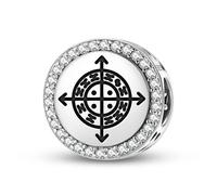 Magic Charms Argent sterling 925 Amérique centrale Olokun Bijoux Fit Bracelet Charme Ethnique Culturelle Symboles Cadeaux pour Femmes