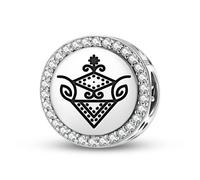 Magic Charms Argent sterling 925 Amérique centrale Yemaya Bijoux Fit Bracelet Charme symboles ethniques culturels Cadeaux pour les femmes