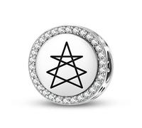 Magic Charms Argent sterling 925 Anthroposophy Mystical Lamb Bijoux Fit Bracelet Charme Symbole ethnique culturel Cadeaux pour les femmes