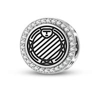 Magic Charms Argent sterling 925 Central America Ifa Divination Board Bijoux Fit Bracelet Charm Symbole ethnique culturel Cadeaux pour femmes