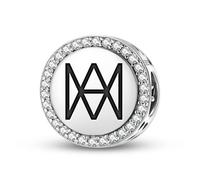 Magic Charms Argent sterling 925 Christianity Auspice Marie Bijoux Fit Bracelet Charm Symbole ethnique culturel Cadeaux pour femmes