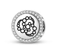 Magic Charms Argent sterling 925 Crop Circles Phase of Moon Bijoux Fit Bracelet Charm Symbole ethnique culturel Cadeaux pour femmes