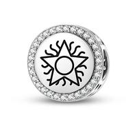 Magic Charms Argent sterling 925 Freemasonry Blazing Star Bijoux Fit Bracelet Charme Ethnique Culturelle Symboles Cadeaux pour Femmes