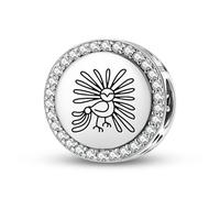 Magic Charms Argent sterling 925 Inuit Chouette Enchantée Bijoux Fit Bracelet Charme Symbole ethnique culturel Cadeaux pour les femmes