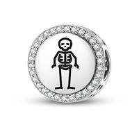 Magic Charms Argent sterling 925 Jolly Roger Drapeaux pirate Edward Low Bijoux Fit Bracelet Charme symboles ethniques culturels Cadeaux pour femmes