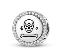 Magic Charms Argent sterling 925 Jolly Roger Drapeaux pirate Stede Bonnet Bijoux Fit Bracelet Charme Ethnique Culturelle Symboles Cadeaux pour Femmes