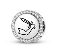 Magic Charms Argent sterling 925 Jolly Roger Pirate Flags Thomas Tew Bijoux Fit Bracelet Charme Symbole ethnique culturel Cadeaux pour les femmes