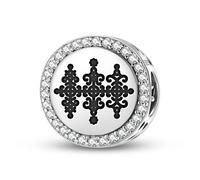 Magic Charms Argent sterling 925 Marassa d'Amérique centrale Bijoux Fit Bracelet Charme Symbole ethnique culturel Cadeaux pour femmes