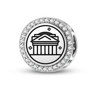 Magic Charms Argent sterling 925 Roman Empire Panthéon Bijoux Fit Bracelet Charme Ethnique Culturelle Symboles Cadeaux pour Femmes