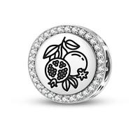 Magic Charms Argent sterling 925 Roman Empire The Pomegrenate Bijoux Fit Bracelet Charme Ethnique Culturelle Symboles Cadeaux pour Femmes