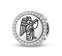 Magic Charms Argent sterling 925 Roman Empire Winged Victory Bijoux Fit Bracelet Charme Ethnique Culturelle Symboles Cadeaux pour Femmes