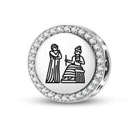 Magic Charms Argent sterling 925 Sumerian Aya Nin Aya Sherida Bijoux Fit Bracelet Charme Ethnique Culturelle Symboles Cadeaux pour Femmes