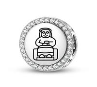 Magic Charms Argent sterling 925 Sumerian Enheduanna Bijoux Fit Bracelet Charme Ethnique Culturelle Symboles Cadeaux pour Femmes