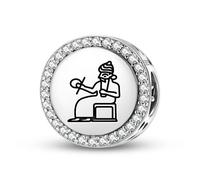 Magic Charms Argent sterling 925 Sumerian Shamash Bijoux Fit Bracelet Charme Ethnique Culturelle Symboles Cadeaux pour Femmes