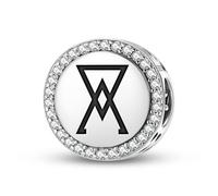 Magic Charms Bracelet Alchemy Arsenic en argent sterling 925 - Symbole ethnique et culturel - Cadeau pour femme