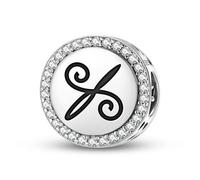 Magic Charms Bracelet en argent sterling 925 avec symbole ethnique et culturel - Cadeau pour femme