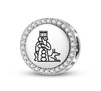 Magic Charms Bracelet en argent sterling 925 - Symbole ethnique culturel - Cadeau pour femme