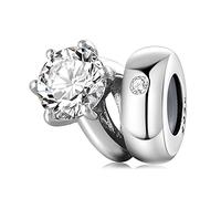 Magic Charms Femmes perles pendentif 925 Sterling Silver Love fleurs perles femmes comparer avec bracelets et colliers européens