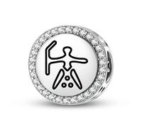 Magic Charms Sami Ruohtta Bijoux en argent sterling 925 Bracelet Charm Symbole ethnique culturel Cadeau pour femme