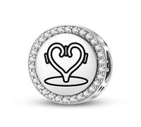 Magic Charms Support rituel persan en argent sterling 925 - Bracelet à breloques - Symbole ethnique culturel - Cadeau pour femme