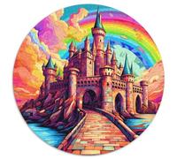 Magic Château 1000 Pièces Animation Puzzle Circulaire Qualité Supérieure De l'art De La DécoRation Moderne Adultes Et Enfants Dès 14 Ans 1000pcs (67.5x67.5cm)
