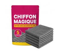 Magic Chiffon Maison Orbaal, Chiffon Microfibre Sans Trace Réutilisable | Nettoie sans traces avec de l’eau, absorbe saletés et humidité, lavable et réutilisable au quotidien.