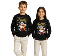 Magic Christmas Harry Hedwig Potter Sweat-shirt de Noël pour enfant, Noir , 128