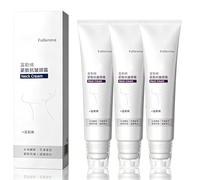 Magic Collagen Fullerène Lot de 3 crèmes pour le cou avec peptides de collagène, raffermissant et soulève la peau crémeuse, réduit les rides, les rides et le double menton, 50 g