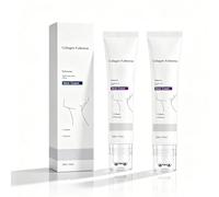 Magic Collagen Fullerène Neck Cream - Crème raffermissante du cou contre les rides et le double menton | Hydratation profonde lisse les ridules | Intensive Neck Skincare Line Smoother (2 pièces)