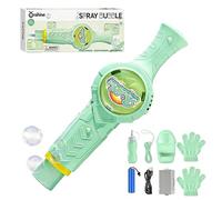 Magic Colorful Smoke Bubble Machine, Rechargeable Automatic Fog Bubble Maker, Magic Smoke Bubbles Wand for Kids, Summer Outdoor Play, Birthday Parties and Interactive (A1)