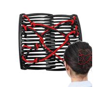 Magic Comb Clip - Vintage Stretchy Hair Combs, Elastic Double Comb, Multipurpose Styling Tool, Flexible Hair Holder | Decorative Bun Ponytail, Ideal for Everyday Hairstyles