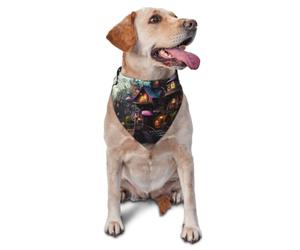 Magic Cottage Écharpe élégante pour chien | Magic Cottage Écharpe douce réglable pour animal domestique avec bouton pression ; empêche les dégâts, facile à nettoyer.