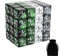 Magic Counter Life Lot de 48 dés de compteur MTG en vrac compatibles avec Magic The Gathering, TCG, accessoires de jeu de cartes, vert