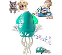 Magic Dancing Octopus,Electric Dancing Octopus Toy,Musical Dancing Robot,Flexibly Avoid Obstacles, Synchronized Sound and Light,with LED & Music,for Kids Indoor Play (Vert)