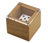Magic Dice Box - Numéro de points Changement DICE STACE MAGIQUE ALLUSION PROPS | Trick de magie en bois, dés dans une boîte de magie, prédiction de la prédiction du numéro illusion mentaliste réel de
