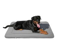 Magic Dog Grand lit doux pour chien - Tapis de cage pour chien - 106,7 cm - Lavable en machine - Avec fond antidérapant - Gris