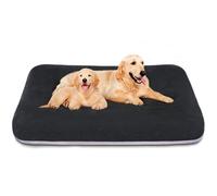 Magic Dog Lit orthopédique super doux pour chien - En mousse - Avec fond antidérapant - Housse amovible et lavable - Gris foncé XL - 119,4 cm