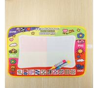 Magic Doodle Mat Colore Eau Peinture Tissu Reutilisable Portable Developpement Jouet Enfants Cadeau, Rouge
